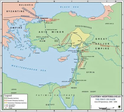 Timeline of Major Events of the Crusades - The Sultan and The Saint